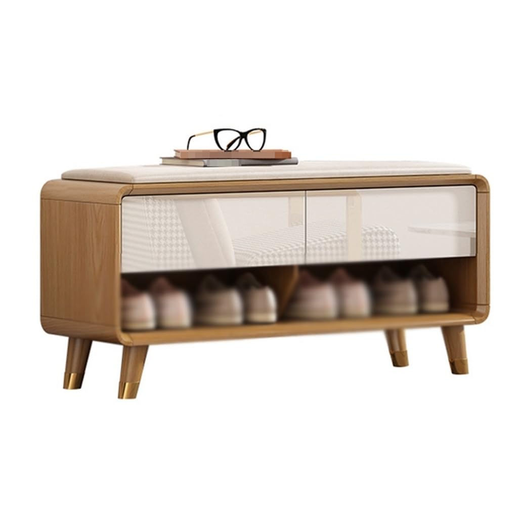 Aioneer Footstool For Front Door Entrance Storage And Storage Shoe Cabinet Integrated With Cushion Shoe Changing Stool Entering The Door Of The Home Outdoor Bench Shoe Bench,S 50-L 100cm