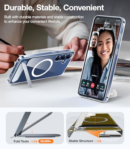 Image of TORRAS Strong Magnetic & Seamless Stand for Samsung Galaxy S24 Case Clear