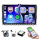 [2+64GB] Hikity Android 15 Autoradio für VW Golf 5 Golf 6 Skoda Polo Passat Tiguan Touran Seat mit Carplay Android Auto Mirrorlink, 9 Zoll Kapazitive Touchscreen mit WiFi GPS Navi FM Bluetooth