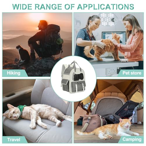 Sac à dos de transport pour chat anti stress avec aération maximale - 8