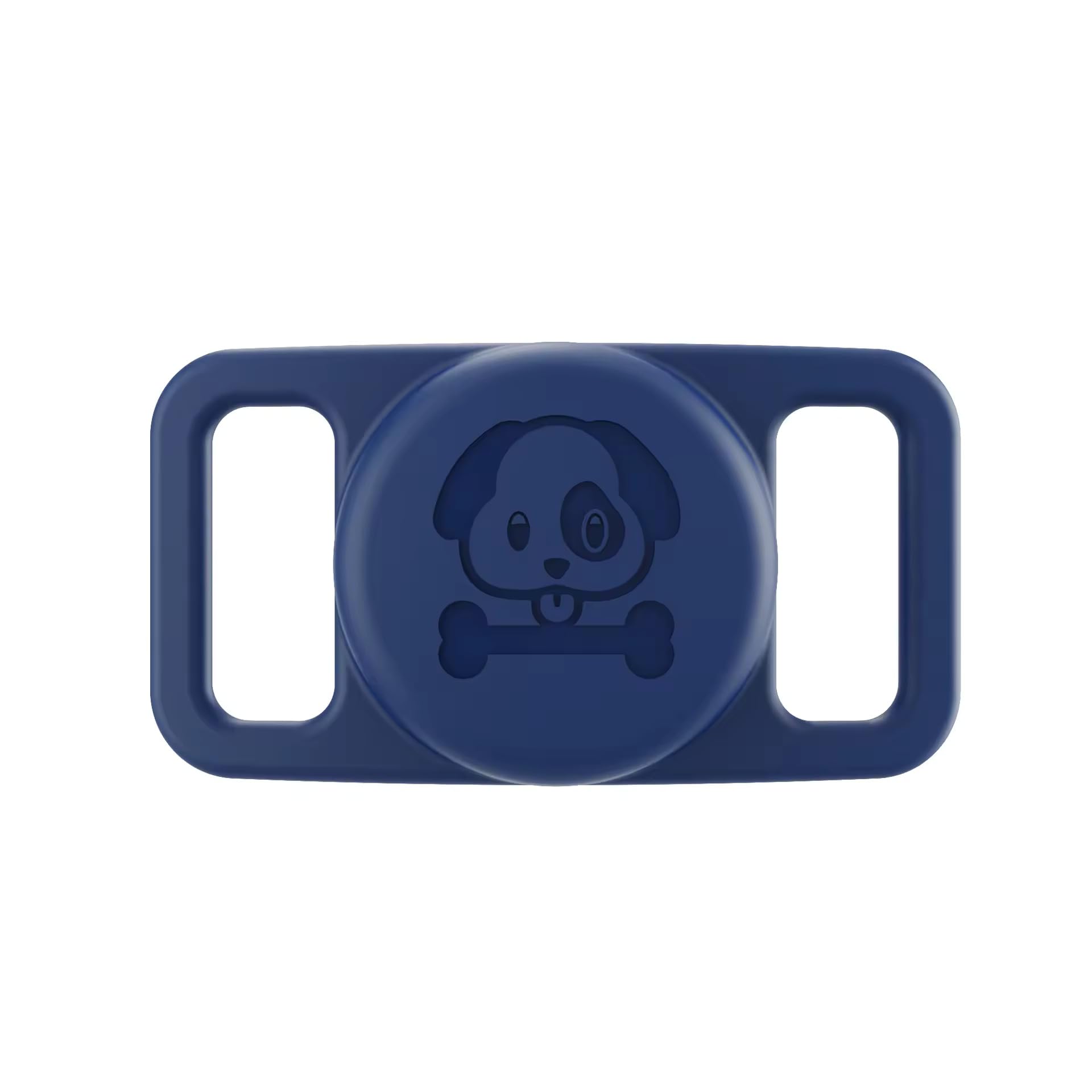 Valente AirTag Dog Collar Holder (Silicone) Secure Pet Tracker Case | Fits Most Collars | Anti-Rattle Protector for Dogs & Cats (NavyBlue)-image-44