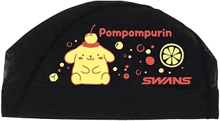 【限定!!!】布丁狗 三丽鸥×SWANS合作款 SA-6PM26SS 天鹅 网帽 三丽鸥 Pompompurin 泳帽 游泳 竞技