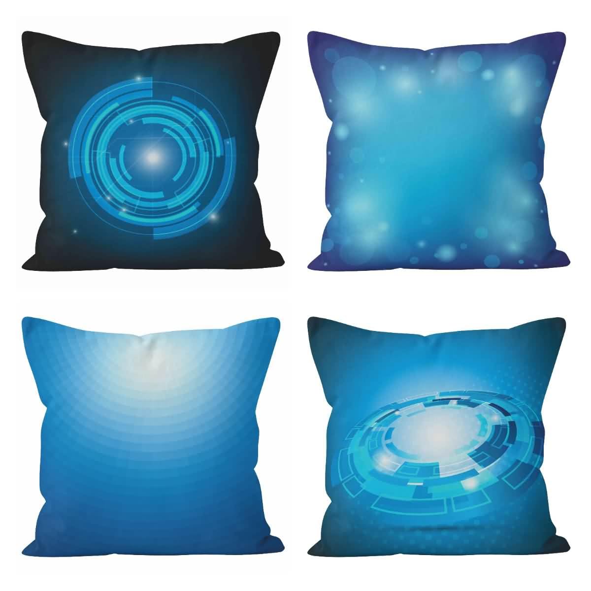 Housse de coussin imperméable en lin bleu CEVAN pour protéger vos oreillers des taches
