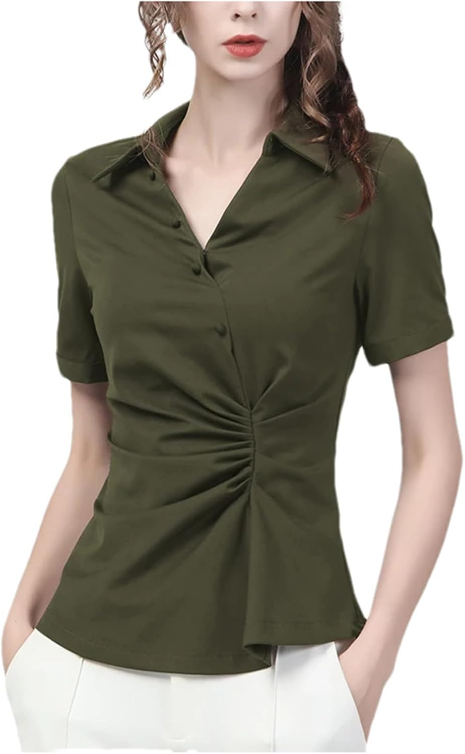 alvana 黒 半袖シャツ スキッパーシャツ alvana 黒 半袖シャツ スキッパーシャツ alvana(アルヴァナ) | ワシ