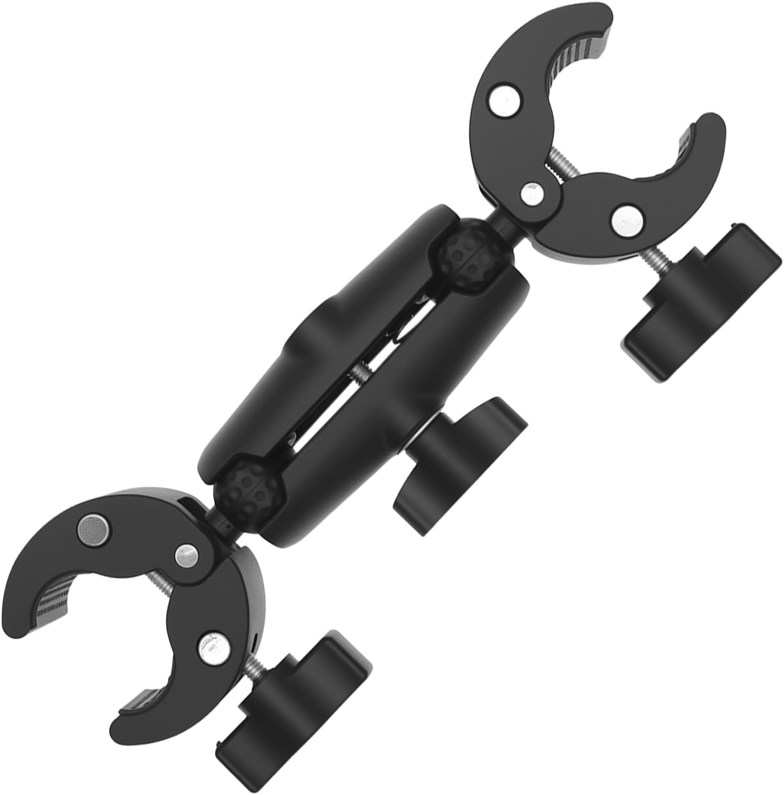 Double Clamp Mount 360° Adjustable Umbrella clamp , Camera Pole Bracket , Multi Purpose Holder for Monitor, Photo Studio Light Stand , Reflector , Tripod, Photography Studio Accessories , Umbrella (1)