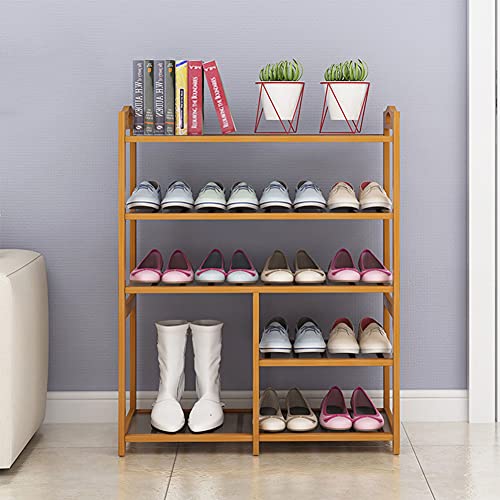 Étagère à chaussures en bambou pour optimiser le rangement du placard de chambre - 7