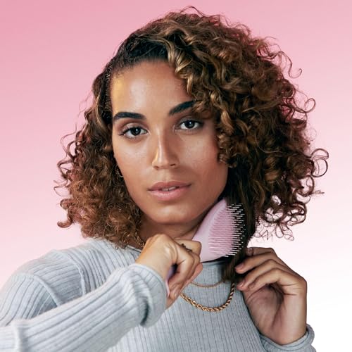 Image of Tangle Teezer Ultimate Detangler Brush for Wet & Dry Hair, Eliminates Knots & Reduces Breakage for Straight to Wavy Hair Types, Rosebud Pink