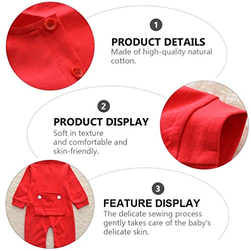 KESYOO MacacÃ£o de BebÃª Natal MacacÃ£o Infantil AlgodÃ£o BebÃª MacacÃ£o de Uma PeÃ§a MacacÃ£o RecÃ©