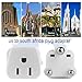 2 Pack South Africa Plug Adapter Type M Adapter for South Africa, Africa Travel Plug Adapter US to South Africa Power Adapter,Safe Grounded for South Africa White