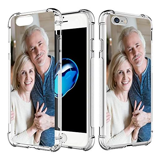 Shumei Coque personnalisée pour Apple iPhone 6 et iPhone 6S 4,7 Pouce Personnalisé Photo Cadeau Absorption de Chocs Coque TPU Transparent Souple DIY HD Image