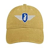Casquette Baseball Cap für Herren ZUN da pps Cowboy Hut Cap für Damen Verstellbares Kopfband Band, mit Logo Aufdruck Muster, Sandfarben, Einheitsgröße