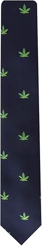 Miniatura 4 de AUSCUFFLINKS Weed Marihuana Cannabis Lover 420 Corbatas para hombres 420 de hoja verde Funky Novelty Tie para él Corbatas de boda (semilla), Weed