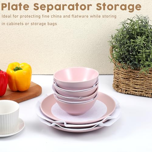Xthrotsenk 96 Pcs Plate China Storage Dividers 3 Size Felt Plate Separators by Xthrotsenk - Used condition - Image 5