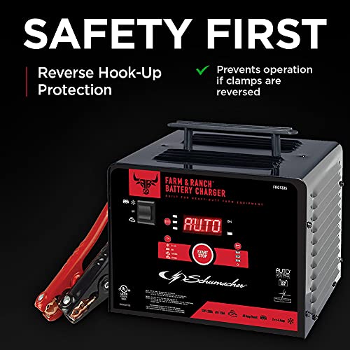 Schumacher FR01335 Battery Charger, Engine Starter, Boost Maintainer