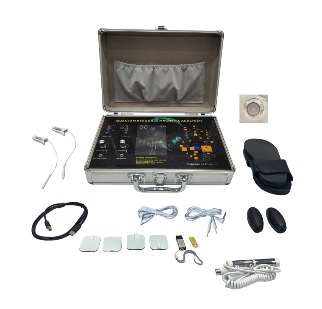Quantum (3 In 1) Body Analyzer Machine for Full Body Checkup Latest Japanese Technology Comes with Rod, Slipper, Ball, Patches or Finger Clip 4 Modes Tens Therapy Generate 45 Reports (Men, Women, Children) Work in Windows 10-image-13