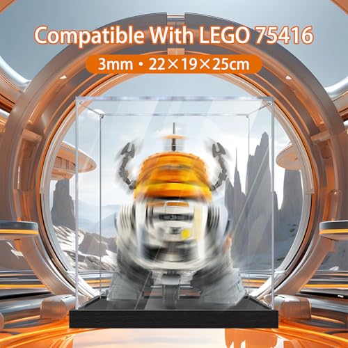 Vitrina acrílica para LEGO 75416 Chopper funda protectora de plexiglass transparente 3