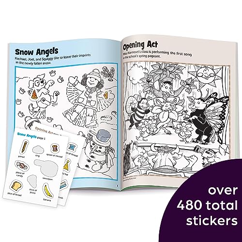 Highlights Hidden Pictures Sticker Fun for Kids Ages 3-6, 4-Pack, 64 Pages of Seek and Find Sticker Activities, Books Double as Coloring Books, 480+ Stickers, Volume 1 - Image 2