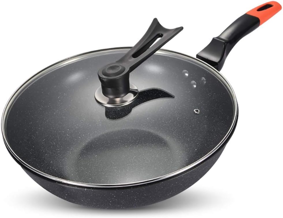 Wok do indukcji Maifan Stone Light Fume Wok patelnia nieprzywierająca Patelnia domowa Wok Kuchenka indukcyjna uniwersalna 32 cm