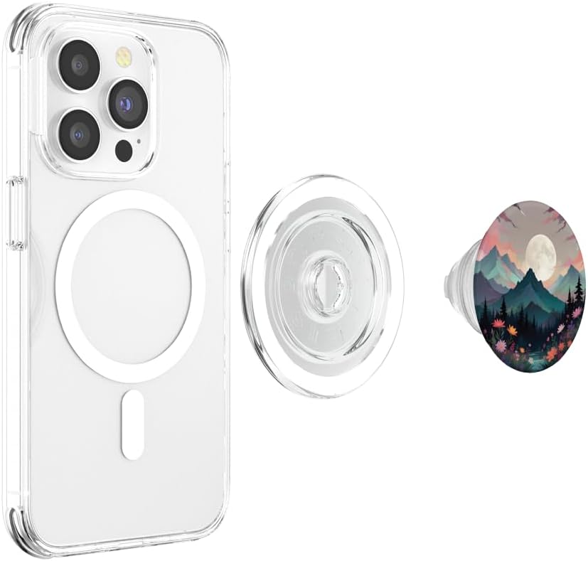 Chic Floral Wreath Forest Nature Mountain Cute Pastel PopSockets PopGrip for MagSafe