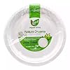 Roll-Up Nature Ecological Cardboard Paper Disposable Plate - 26 Cm. - 1 Package of 50 Pieces