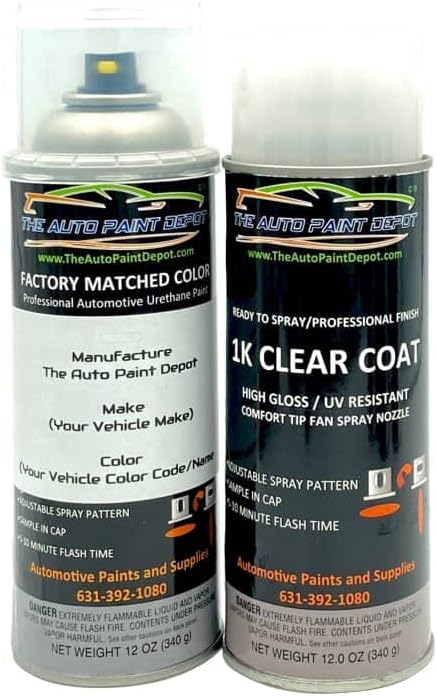 Auto Paint DepotTouch Up Paint for Land-Rover Defender,Discovery,Evoque,LR2,LR3,LR4,Range Rover,Range Rover Sport-Galway Green Metallic 821/HAC (All Years, All Models) Aerosol Spray with Clear Coat