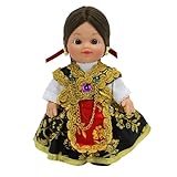 Folk Artesanía Muñeca Regional colección de 15 cm con Vestido típico Zamorana Zamora España.