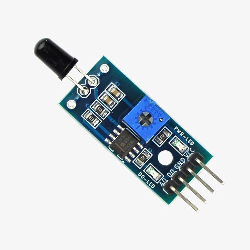 Flame Sensor Module, 4 Pin IR Infrared Flame Detection Sensor with Adjustable Sensitivity for Arduno and Microcontroller Projects (Pack Of 1Pc)-image-48