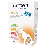 Kattovit Urinary Multipack | 12 x 85 g | Diät-Alleinfuttermittel für Katzen mit 4 verschiedenen Sorten im Friscchebeutel