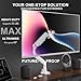 WALI Heavy Duty Single Monitor Arm for 17-49 Inch Flat Curved Ultrawide Screens, up to 33 Lbs, Adjustable Gas Spring Single Monitor Desk Mount for Home Office Gaming, VESA 75/100mm (GSM001XLNW), White