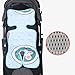 Baby Riduttore Passeggino Struttura in rete, Buona traspirabilità, Copriseduta per Passeggini Morbido Reversibile Traspirante Mantieniti Fresco d'Estate per Bambino Neonato per (74×33cm)