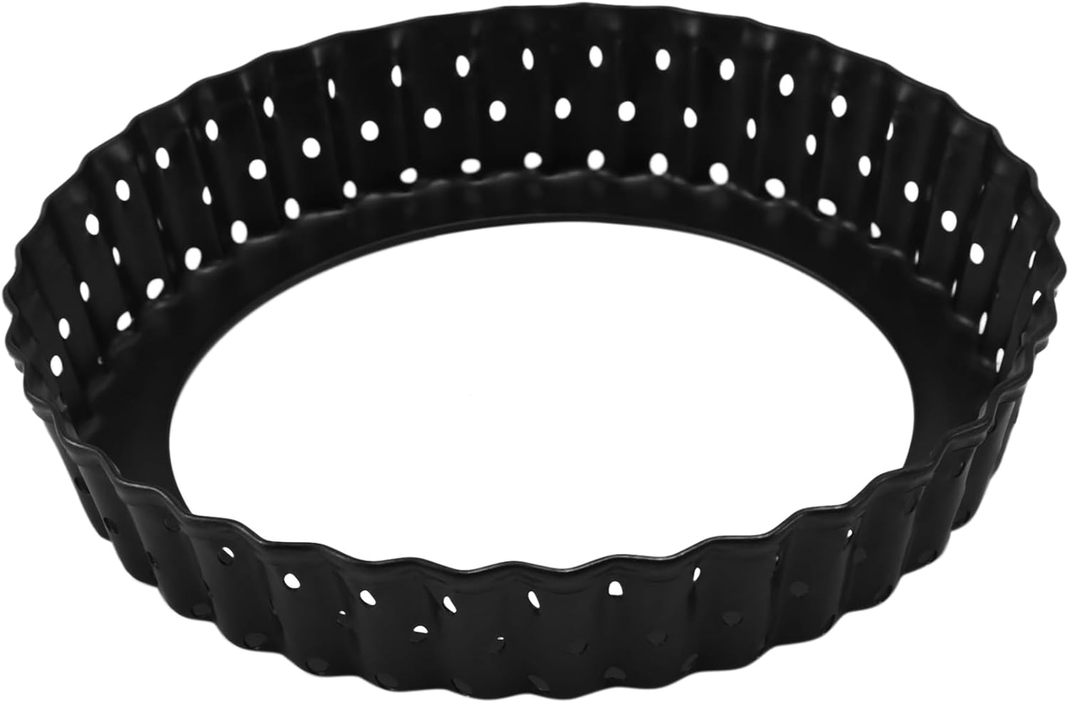 8 Pack Quiche Tart Pan,5 Inch Round Perforated Pizza Baking Tray Non-Stick Tart Tin with Holes for Cakes,Pies,Quiches