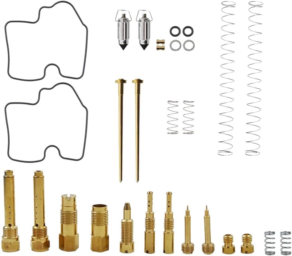 2 Carburetor Rebuild Kit ATV for 2005 2006 2007 Kawasaki Brute Force 750 KVF750
