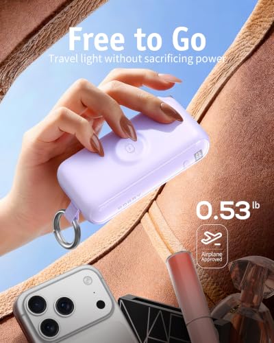 Image of RORRY Flow Portable Charger 10000mAh 40W Wall Plug Power Bank Battery Pack