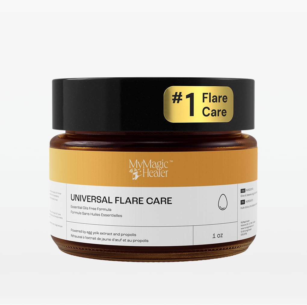 - Universal Flare Care | Essential Oil Free | Baby Dermatitis, Diaper Rash, Eczema, Psoriasis, Impetigo | Wound Care | Multi-purpose Solution for Sensitive Skin w/Propolis & Egg Yolk 1 oz