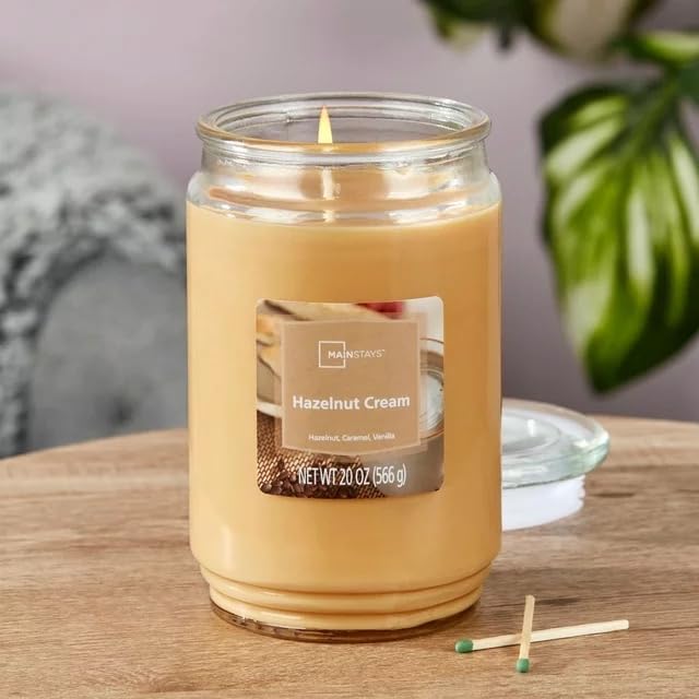 Maclock Mainstays 20oz Scented Candles 3-Pack (Hazelnut Cream), RF20-2022