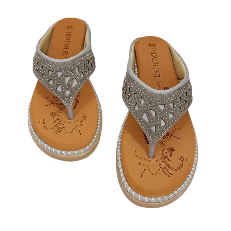Image of HEALTH FIT Extra Super Soft Ortho Care Diabetic & Orthopedic Slippers /Doctor Chappal & Footwear with Memory Foam