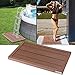 Produktbild Casaria® WPC Bodenelement Solardusche 101x63x5,5cm Anti Rutsch Pads Terracotta Bodenplatte Gartendusche Poolleiter