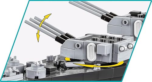 Miniatura 4 de COBI Colección Histórica Segunda Guerra Mundial Acorazado Clase Iowa, Edición Ejecutiva 4 en 1, 2685 piezas