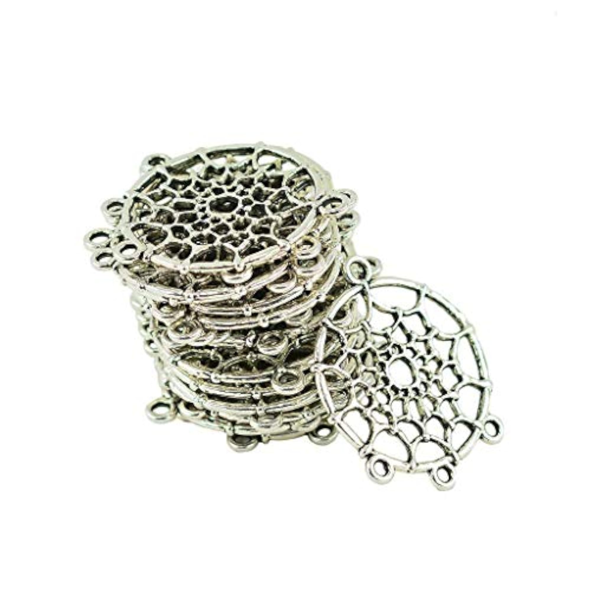 Retro Tibetan Silver Dream Catcher Findings