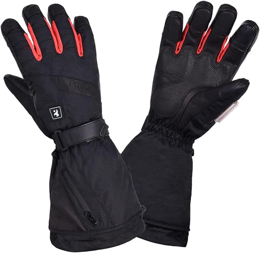 加熱手袋 3段階の熱設定付き 電気加熱手袋 冬用 防寒手袋 レディース メンズ 保温手袋 充電式 3000mAh バッテリー付き 男