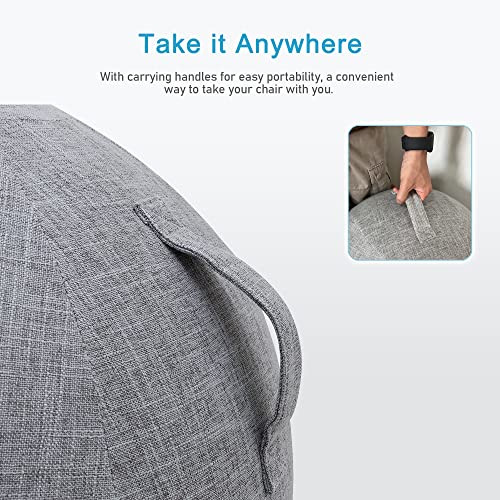 ELYAVO Cadeira de Bola de Exercício, Bola de Yoga com Tampa para Escritório Casa Bola de Estabilidad