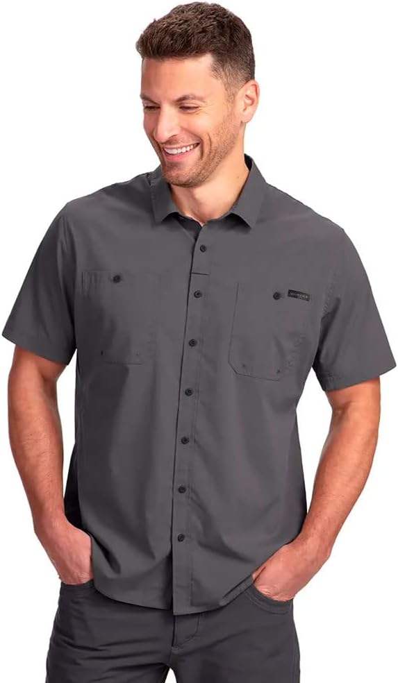 Vortex Men's Alpine Cove Short Sleeve Shirts - UPF Sun Protection, Moisture Wicking, Quick Dry. Temperature Regulating Fabric