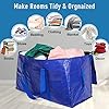 Moving Bags Heavy Duty Extra Large Storage Tote for Space Saving, Traveling Organizer, with Zippers & Strong Carrying Handles Alternative to Moving Boxes, Packing Supplies (Set of 6) #2