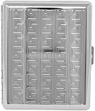 Silver Waves (20 100s) Etched Metal-Plated Cigarette Case & Stash Box