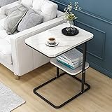 Dimensiones del soporte multifunción (largo x ancho x alto): 50 x 38 x 58 cm. Puede usarlo como mesa de café, mesita de sofá o mesita de noche en la sala de estar / dormitorio / balcón / porche, una mesa de café que satisfaga sus diferentes necesidades, una adición perfecta para el hogar / oficina.