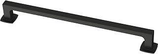 Franklin Brass Matte Black Parow Pull, Cabinet Handles and Drawer Pulls for Kitchen Cabinets and Dresser Drawers, 8-13/16" (224mm), Single, Cabinet Hardware, P41774K-FB-C