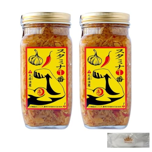 スタミナ一番 400g 山一商事 なめ茸 ご飯のお供 ふりかけ ニンニク 瓶詰 調味料 常温保存 国産えのき きのこ 1本セット (2本)