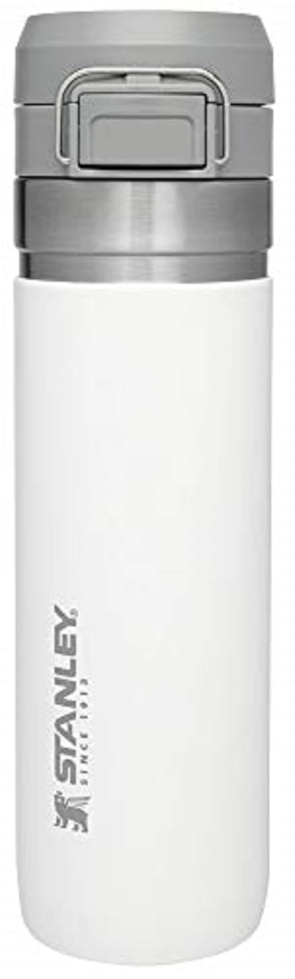 Stanley Quick Flip GO Water Bottle 24 oz | Push Button Lid | Leakproof and Packable for Travel and Sports | Insulated Stainless Steel | BPA-Free | Polar by STANLEY - Used condition - US$21.92