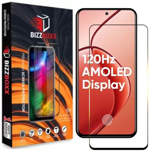 Image of Premium Screen Protector Compatible With realme P1 5G | Tempered Glass Guard | Anti Static | Full Screen Coverage-Edge to Edge | 9H Hardness | With Easy Installation Kit (Pack of 1)
