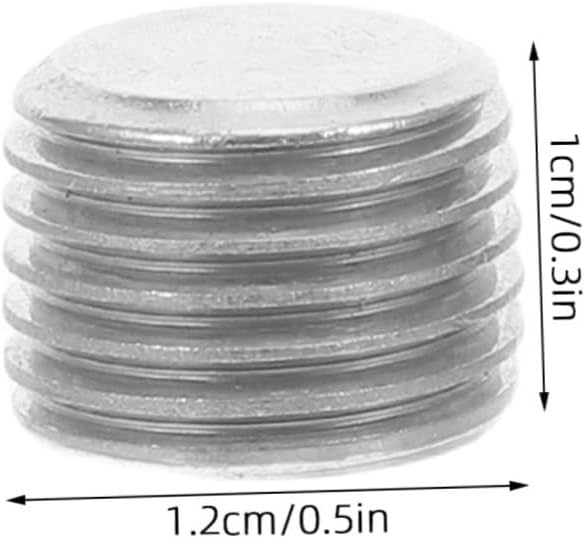20pcs Stainless Steel Hex Socket Pipe Plug Countersunk Thread Oil Drain Stopper for Plumbing Gas Fittings